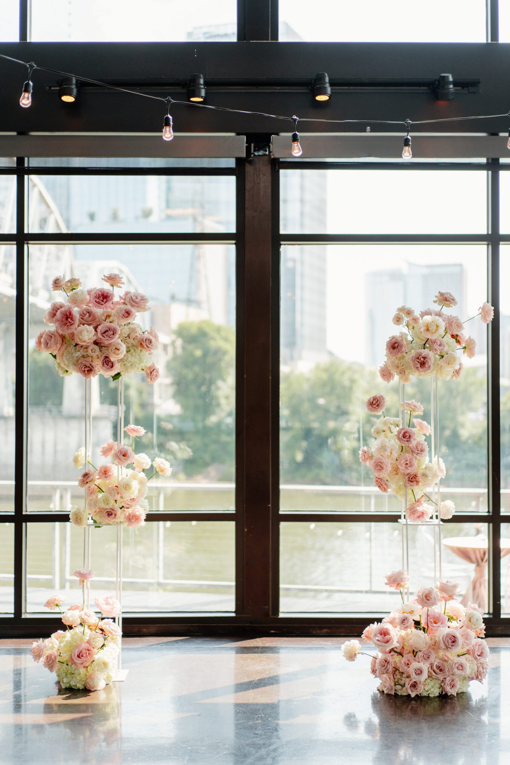bridge building nashville ceremony set up