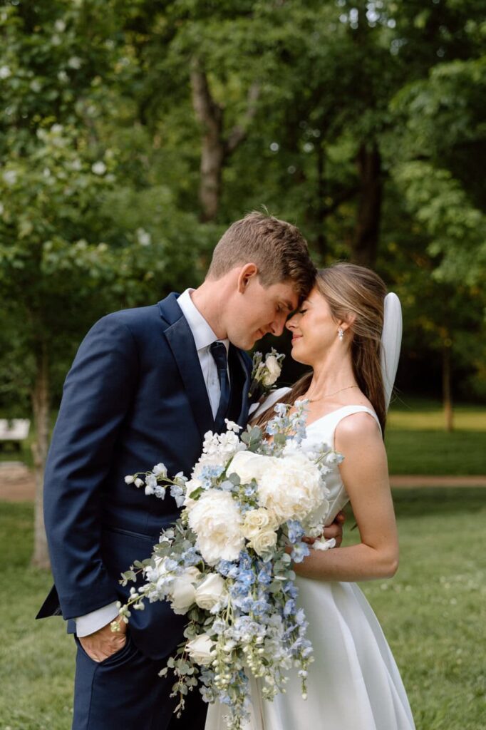 Soft embrace on the lawn at Belle Meade Historic Site