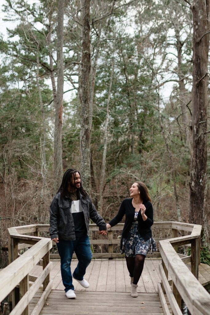 Engagement photo tips for movement-based moments during their engagement session