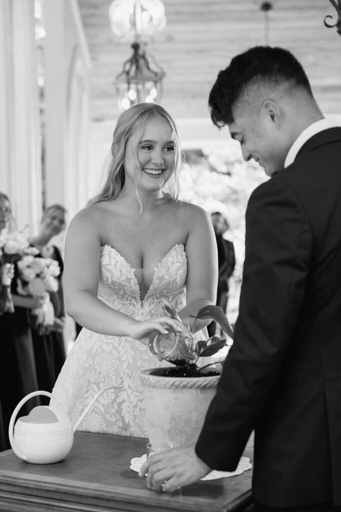 Couple exchanging vows at The Chapel at Firefly Lane