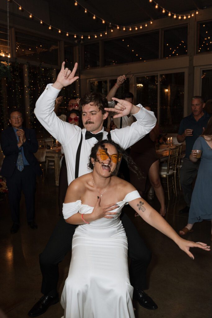 couple dancing at their wedding reception in nashville tennessee
