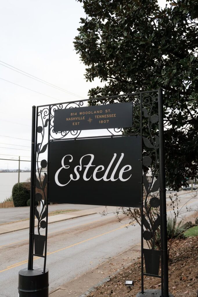 sign for estelle in east nashville