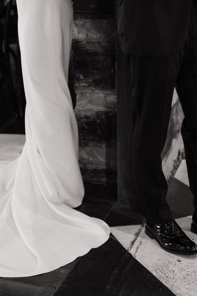 close up of couples attire on their wedding day in nashville