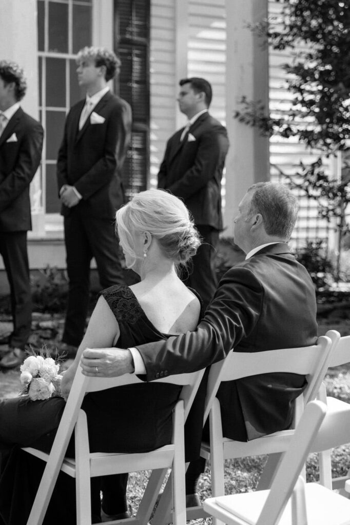 parents of the bride watching her get married at tennessee venue