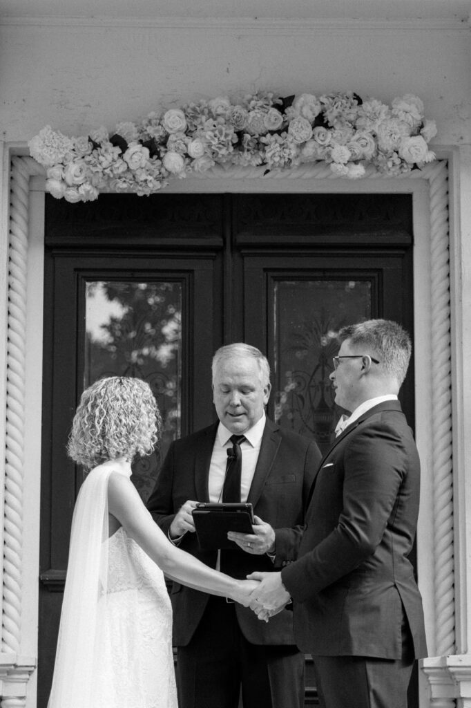 couple getting married with a six hour wedding day photography package