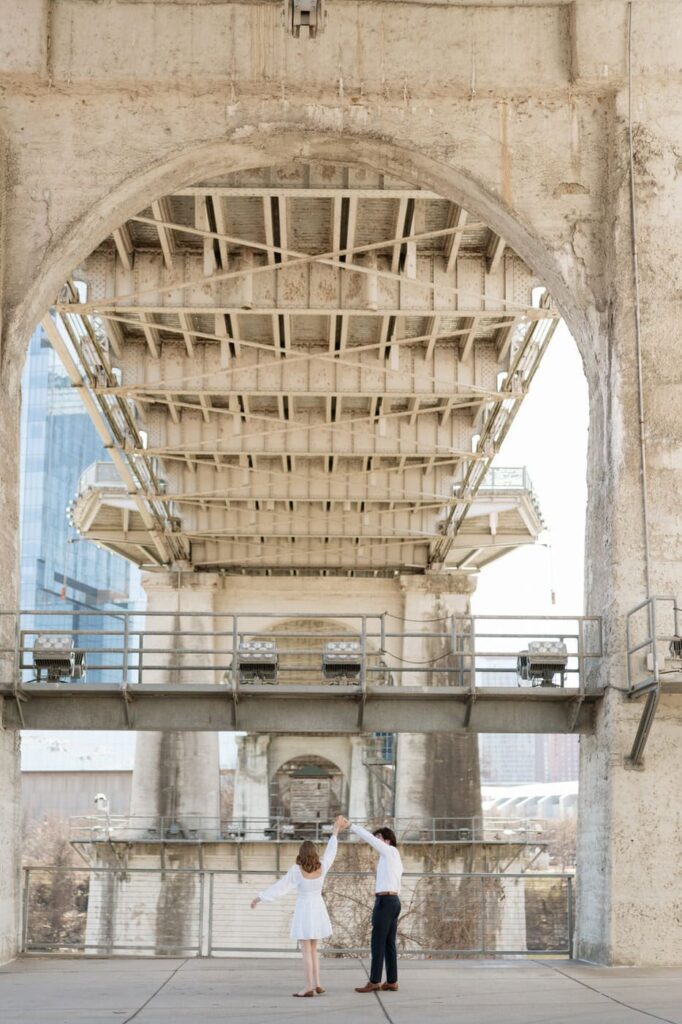 cumberland park in nashville for engagement session