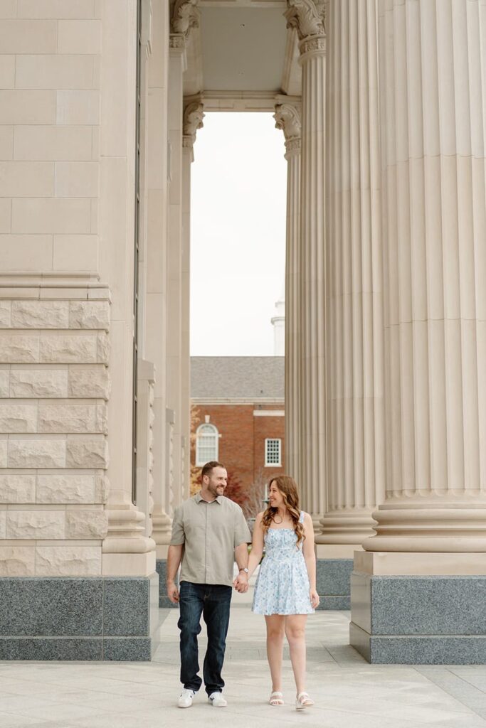Belmont University engagement photos Nashville Tennessee