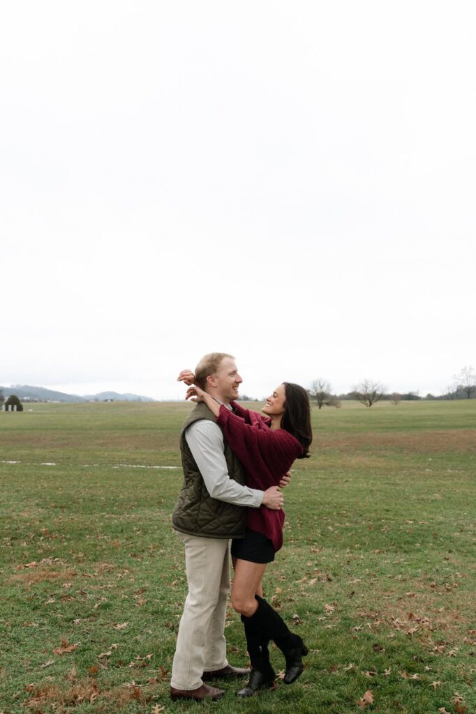 nashville proposal photographer at harlinsdale farm in franklin
