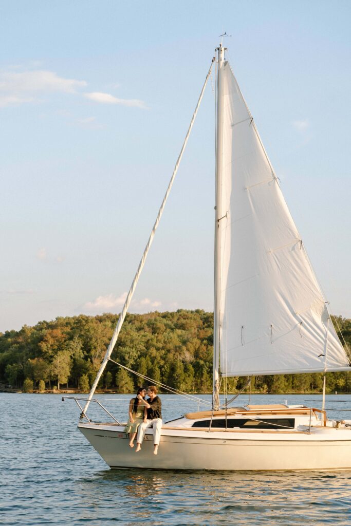 sunset sailboat session in nashville