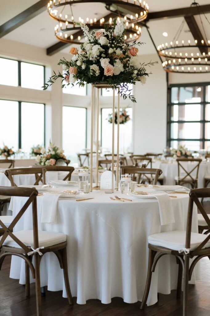 Smoky Mountain wedding reception modern cabin venue