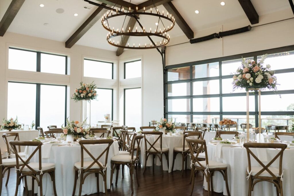 reception space at trillium venue in gatlinburg tennessee