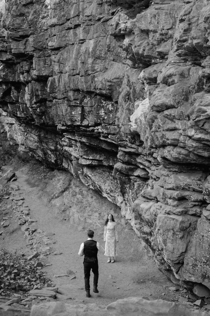 Adventurous Tennessee elopement at Fall Creek Falls waterfall