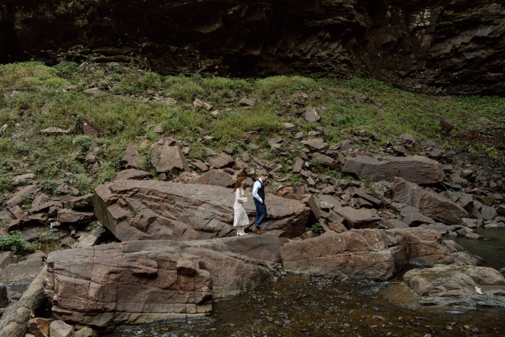 Fall Creek Falls wedding photographer Tennessee elopement