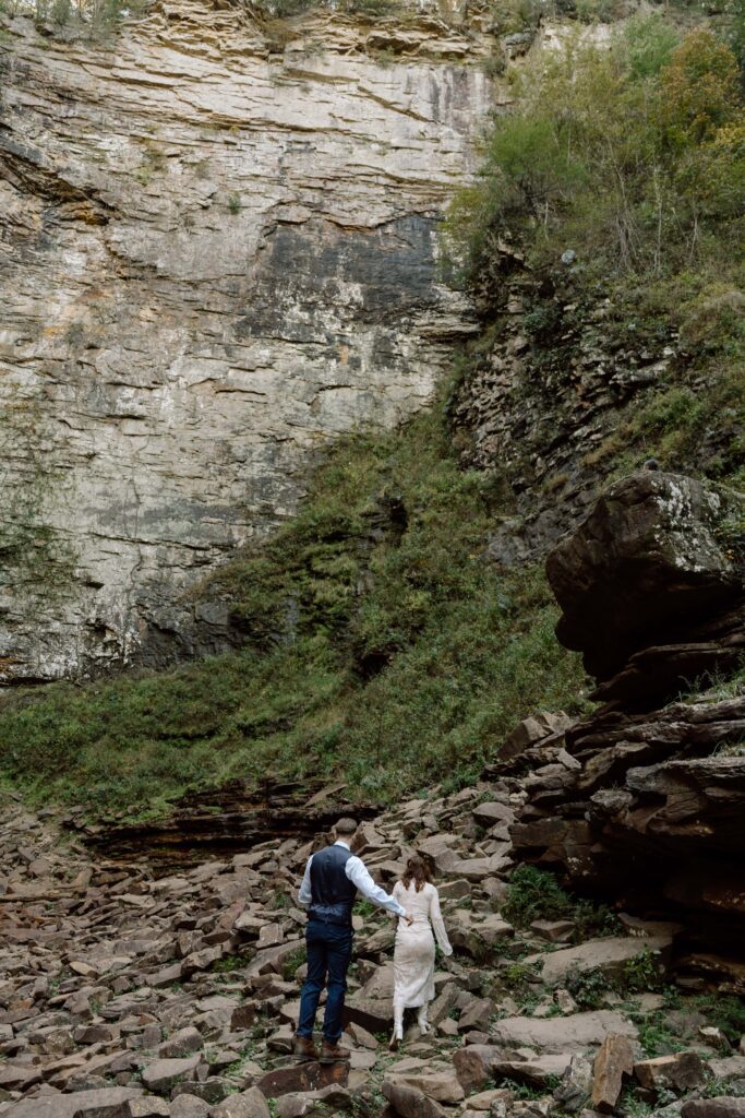 Fall Creek Falls elopement Tennessee state park wedding