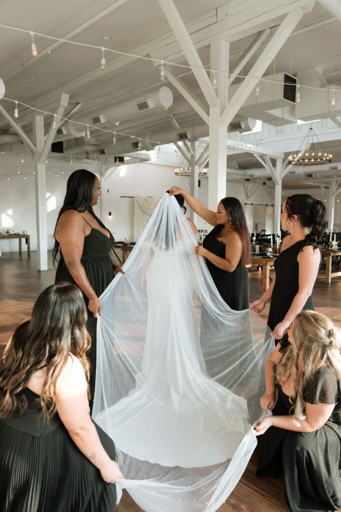 Bridal getting ready moments at Nashville November wedding
