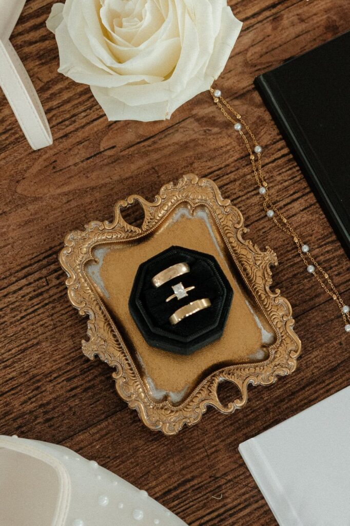 Ring and bouquet details at 14Tenn Nashville wedding