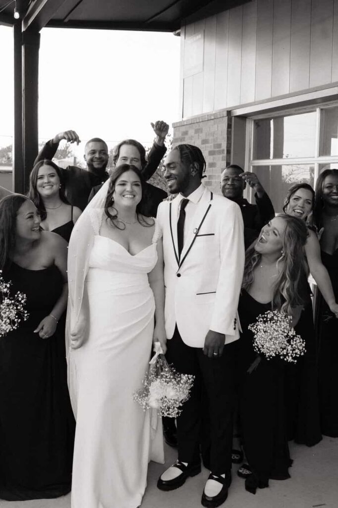 Wedding party photos at Nashville Tennessee wedding