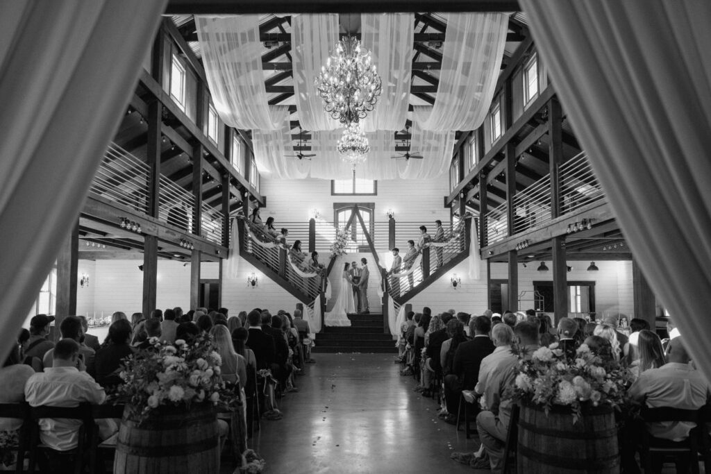 Wedding vows at The Venue at Fiddle Dee Farms Tennessee wedding