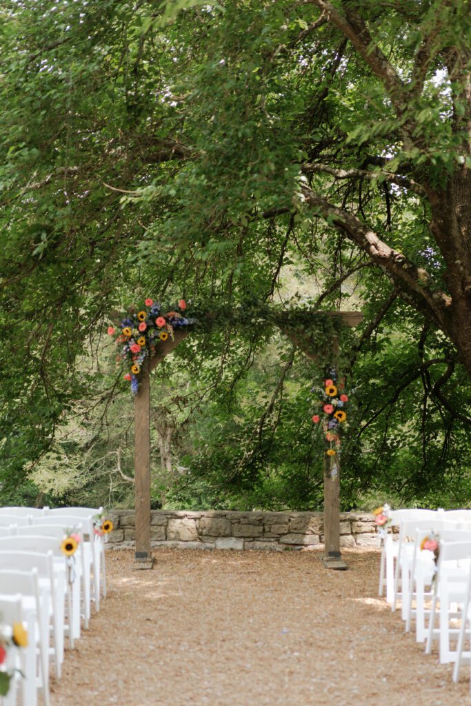 ceremony space at cedarmont farm in franklin tennessee