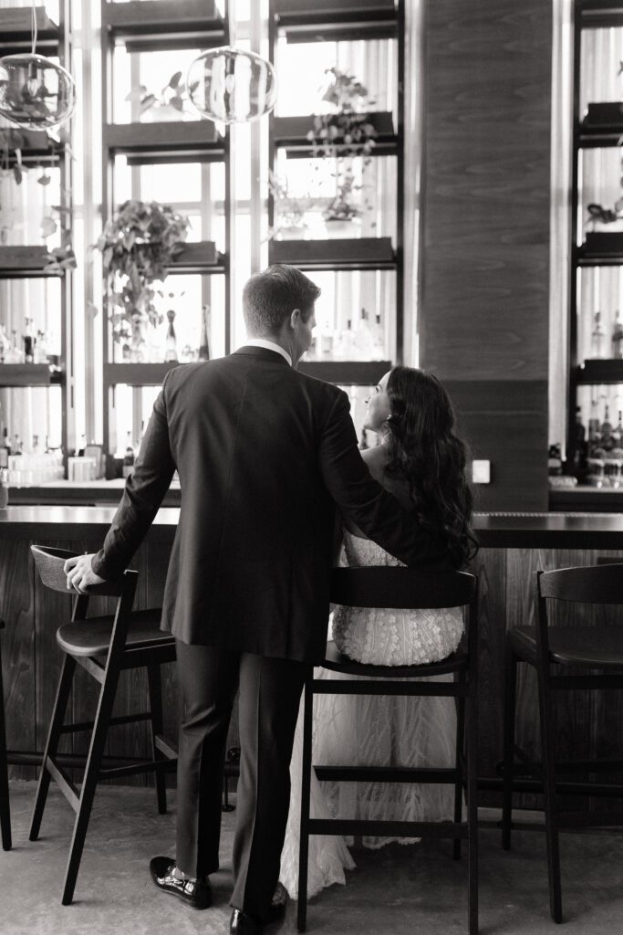 couple sitting at 1 hotel bar in nashville