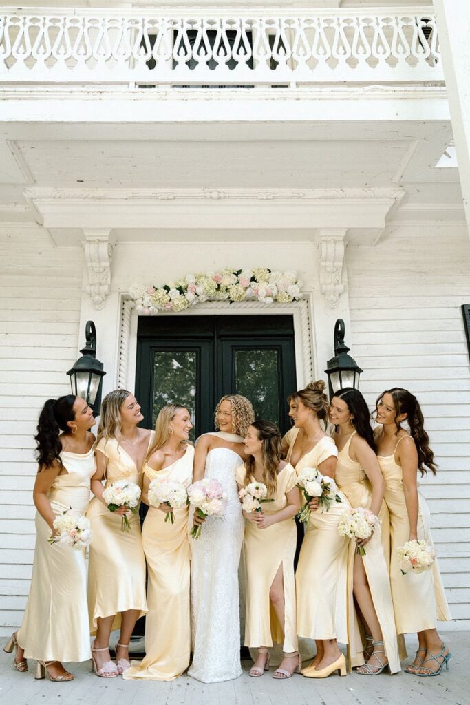 Bridesmaids portraits at Eader House Tennessee wedding