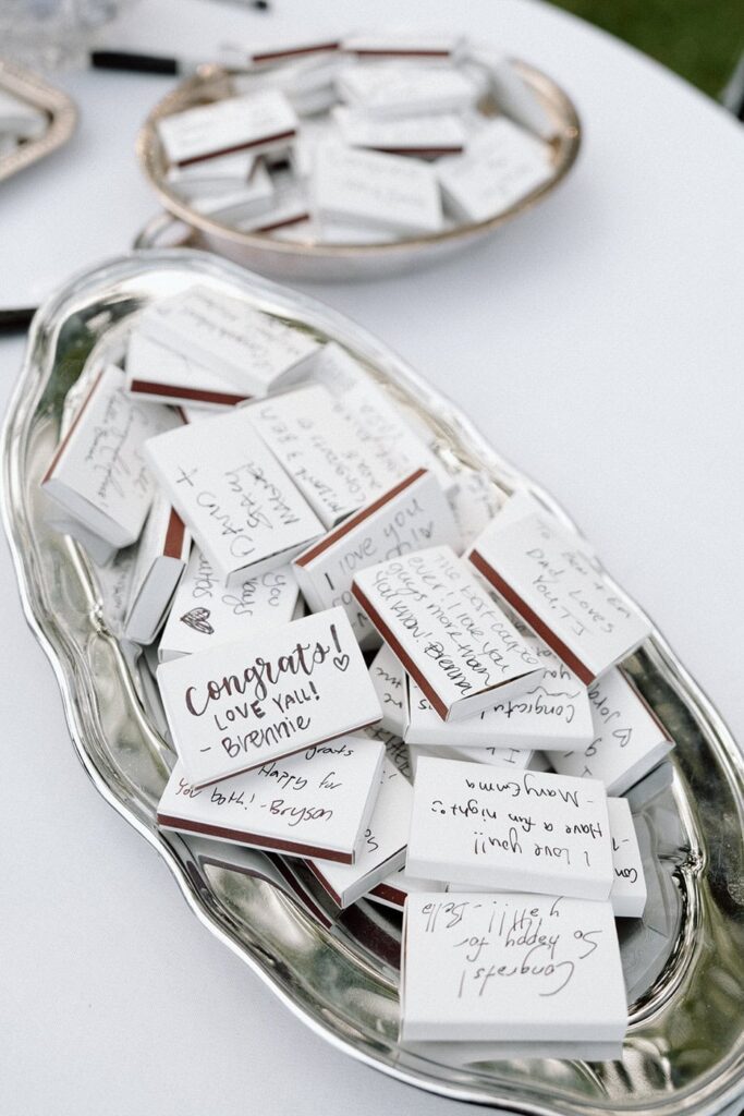wedding favors at tennessee wedding venue