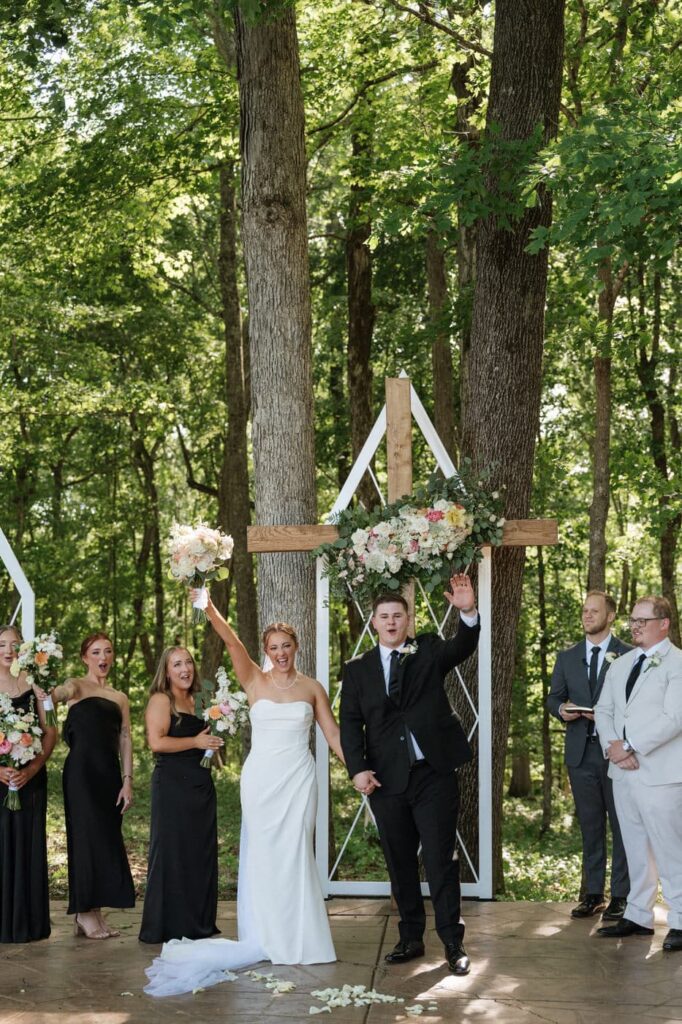 Guests watching ceremony at Tennessee wedding