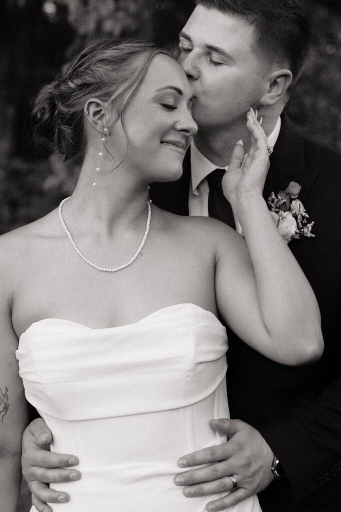 Documentary couple portraits at Hickory Meadow Tennessee wedding