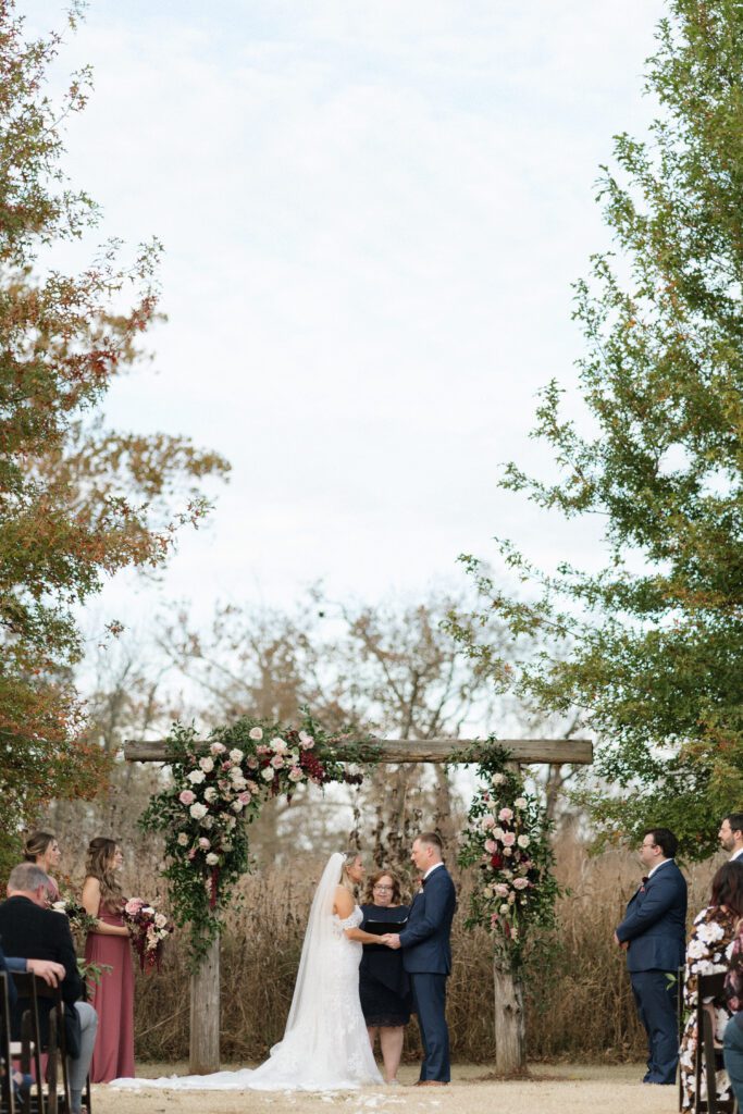 ceremony shot at long hollow gardens in nashville