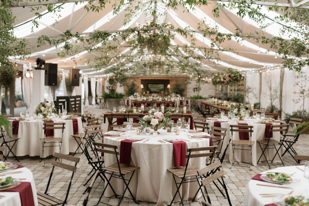 reception space at long hollow gardens greenhouse in nashville