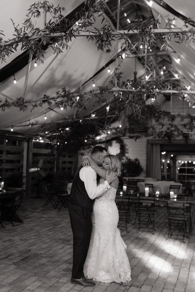 private last dance with bride and groom