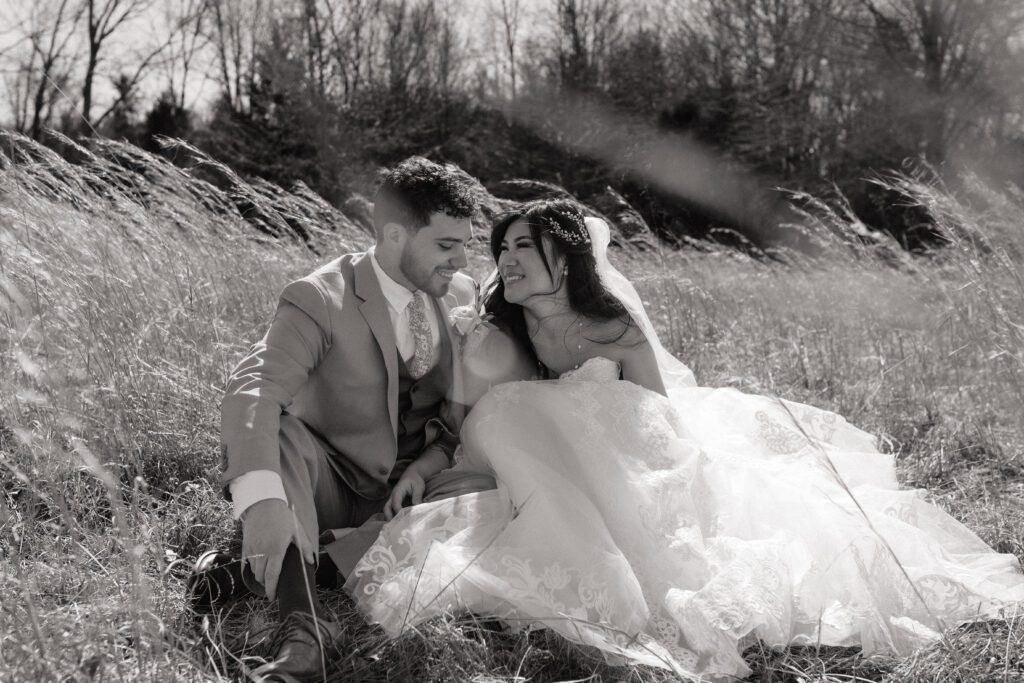 intimate moment at long hunter state park elopement