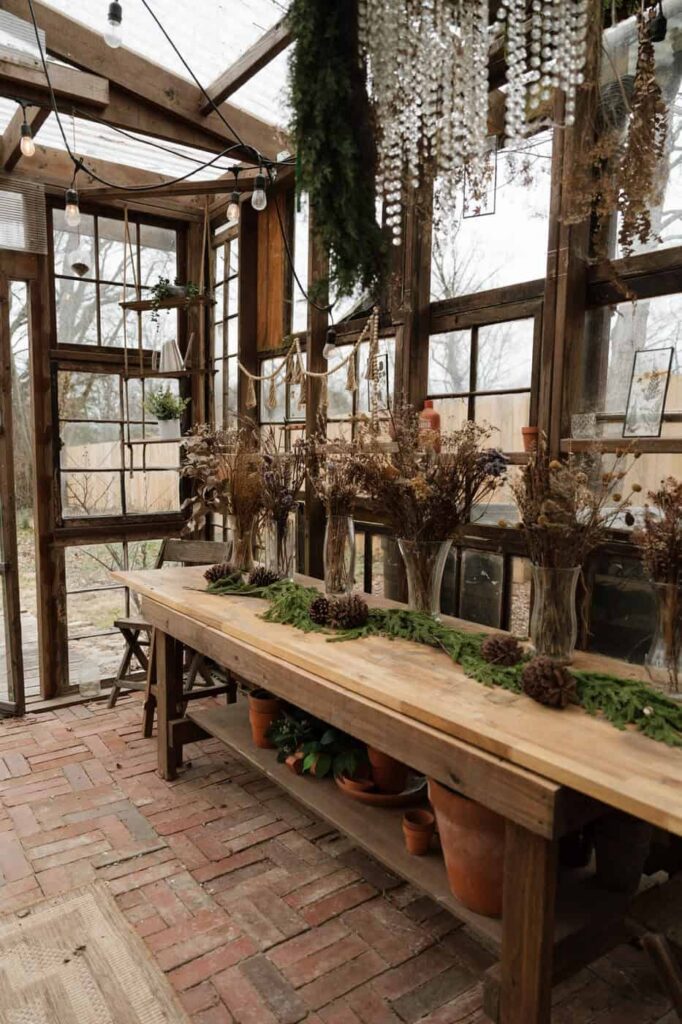 Botanical greenhouse details in nashville