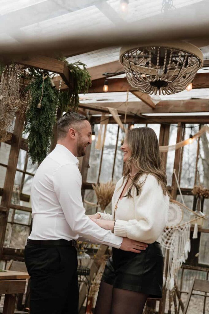 Documentary engagement photography at nashville tennessee greenhouse