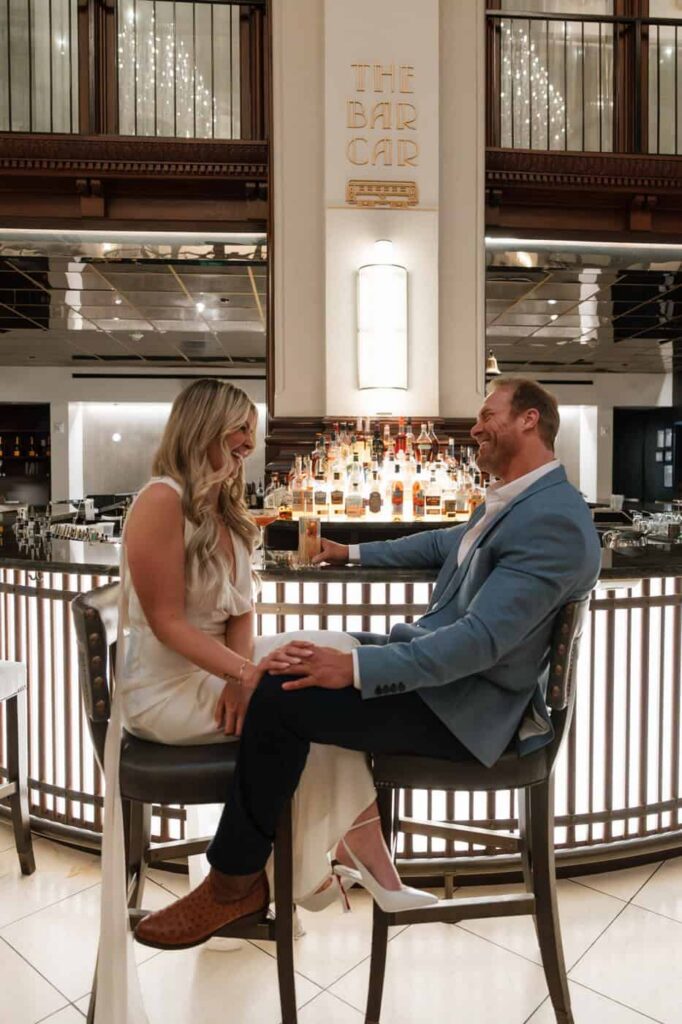 nashville engagement photographer session at union station hotel
