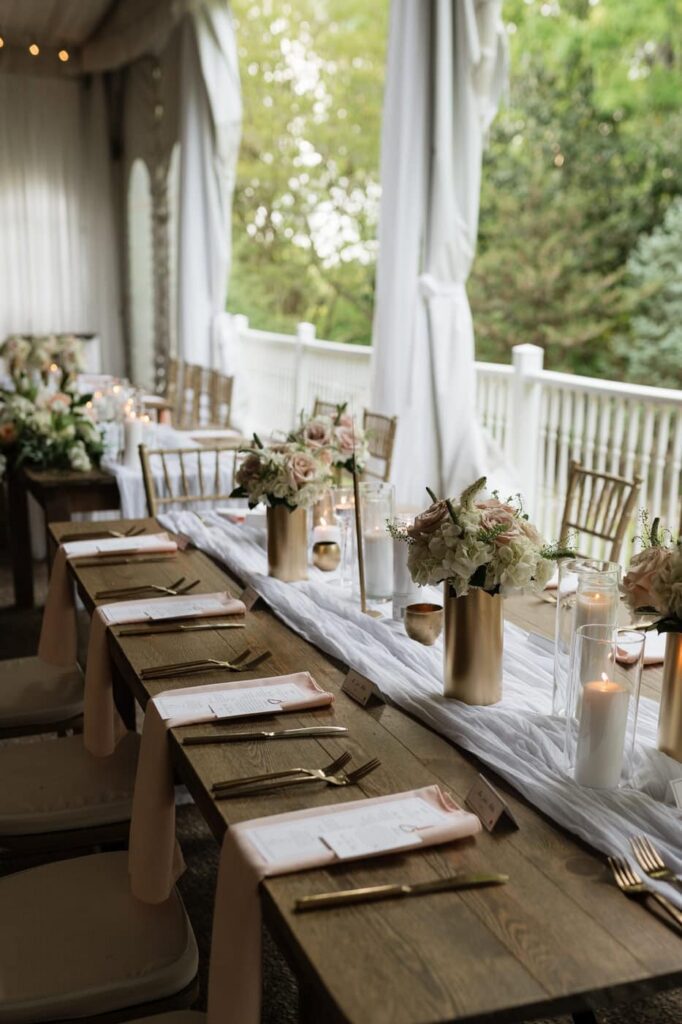 wedding reception details at riverwood mansion in nashville