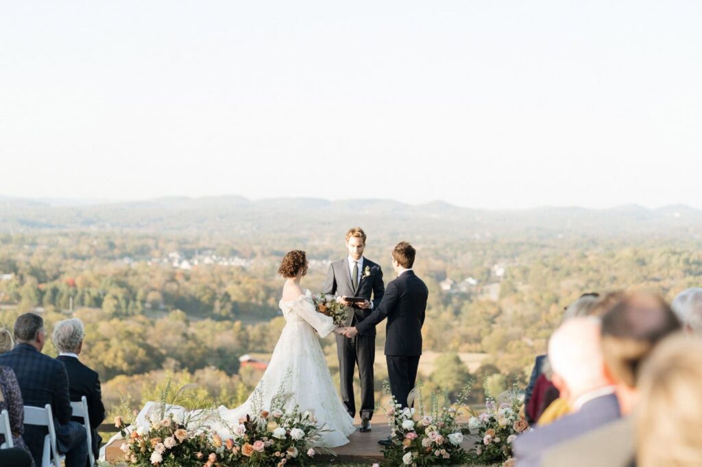 ceremony space at trinity view farm in franklin tennessee