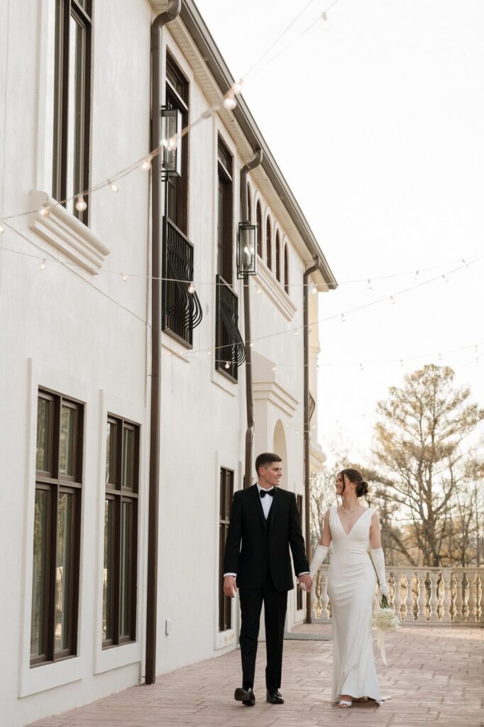 Candid couple moment at The Dimora Italian inspired estate Tennessee