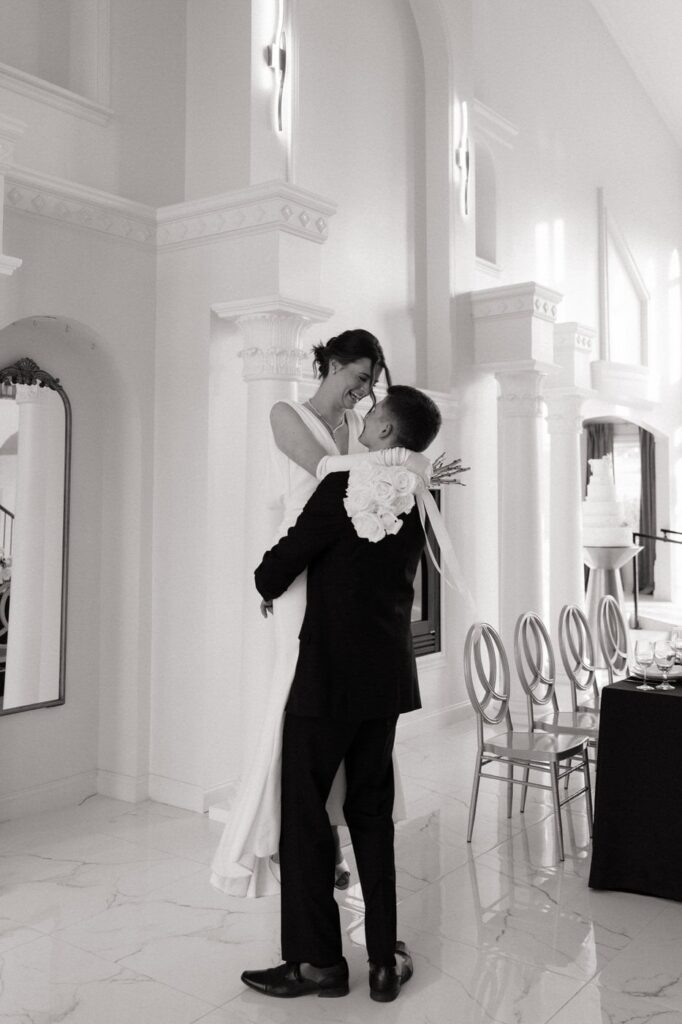 Candid moment inside The Dimora Italian inspired estate 