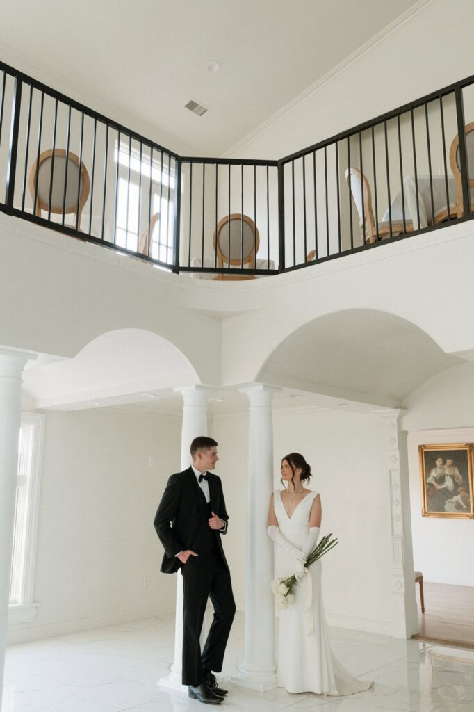 Editorial indoor portraits at The Dimora Tennessee wedding venue