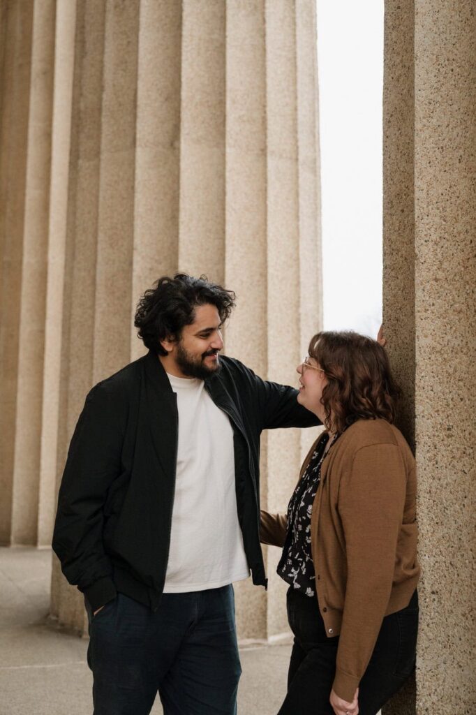 centennial park engagement session in nashville