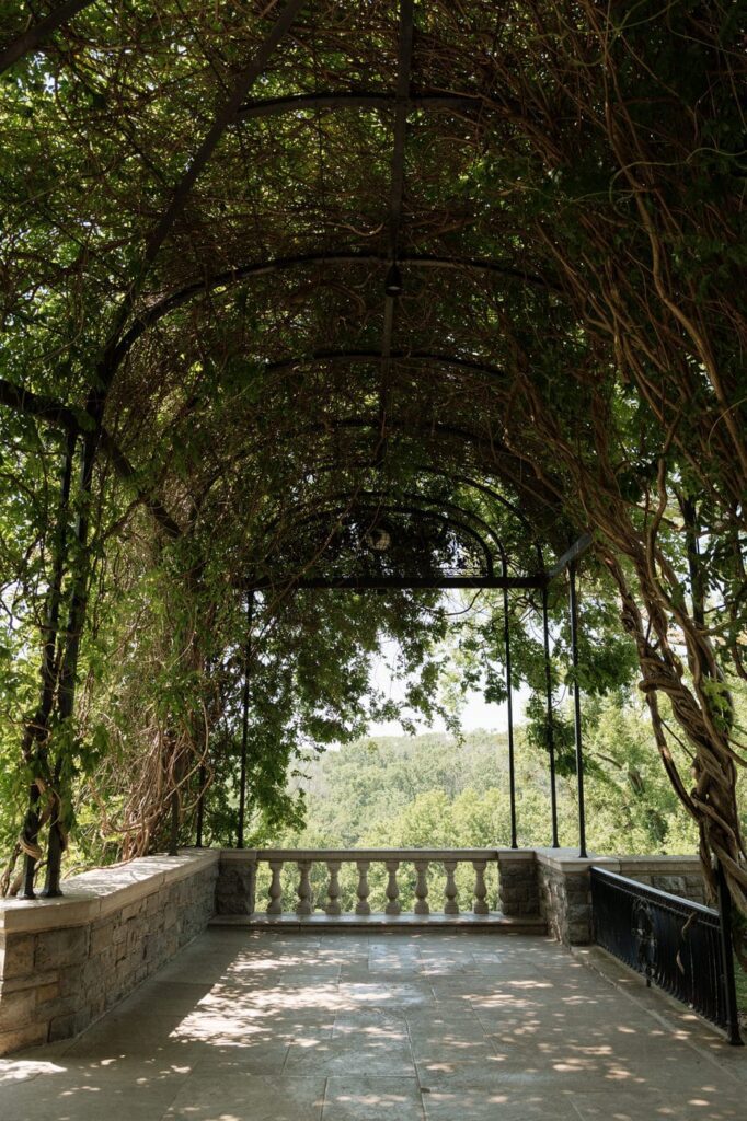 wisteria arbor at cheekwood estate in nashville tennessee