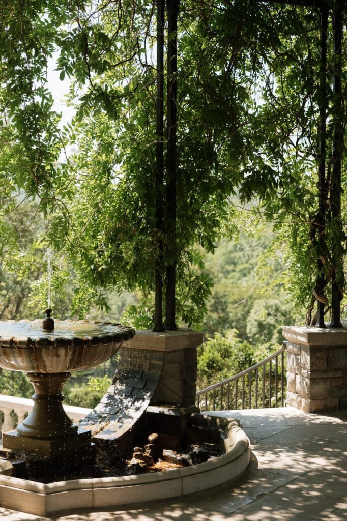 the fountain at wisteria arbor in nashville