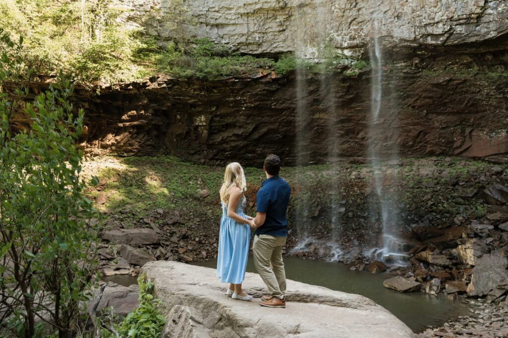 fall creek falls spring engagement