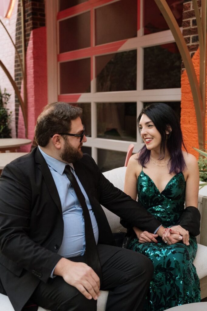nashville engagement session in midtown in the spring