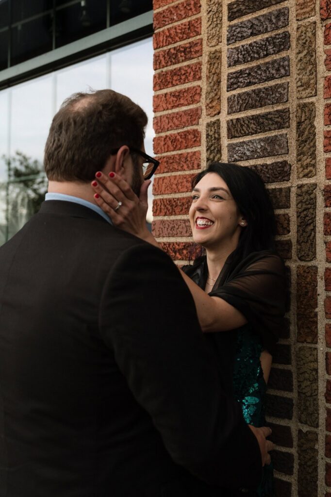 nashville wedding photographer documents engagement photos