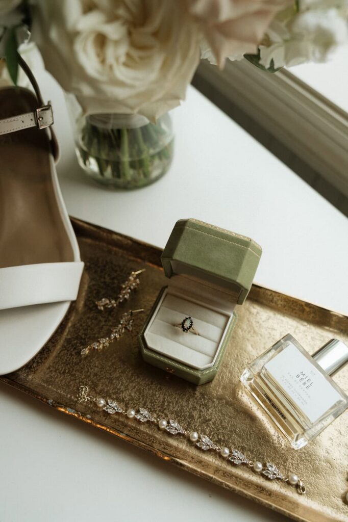 nashville wedding photographer flat lay details