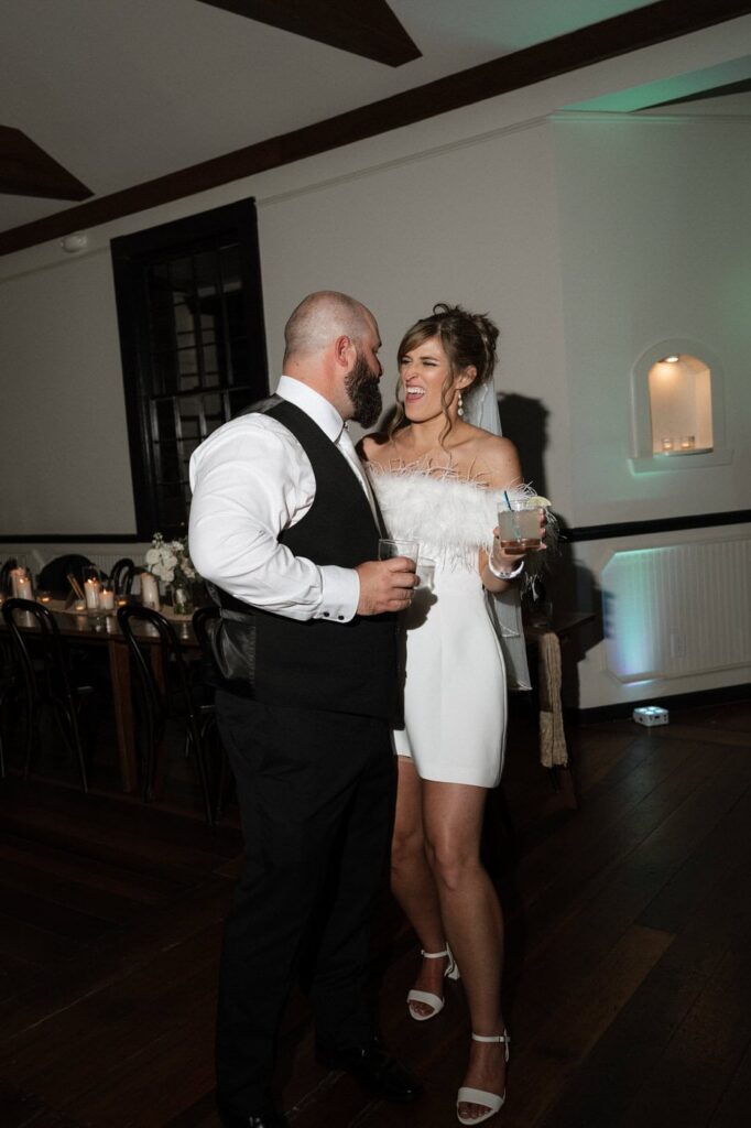 bridal dress change for reception