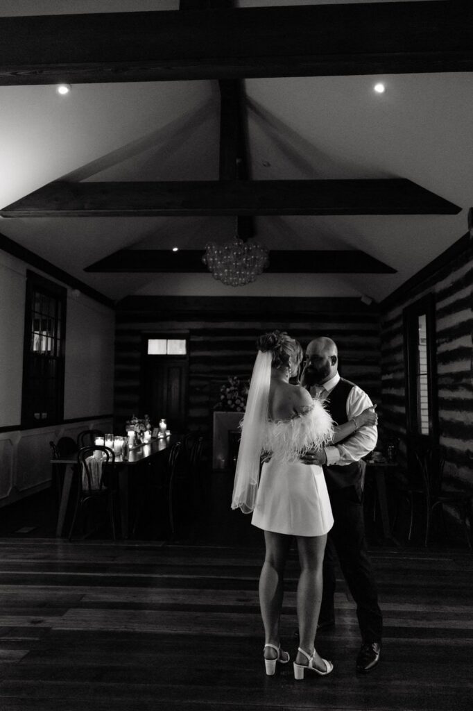 private last dance between bride and groom