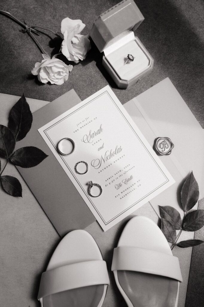 black and white detail photos by nashville wedding photographer